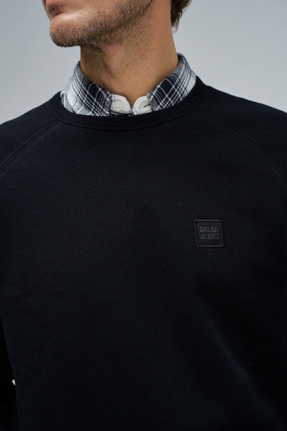 Sweatshirt With Branding, Black, large image number 4