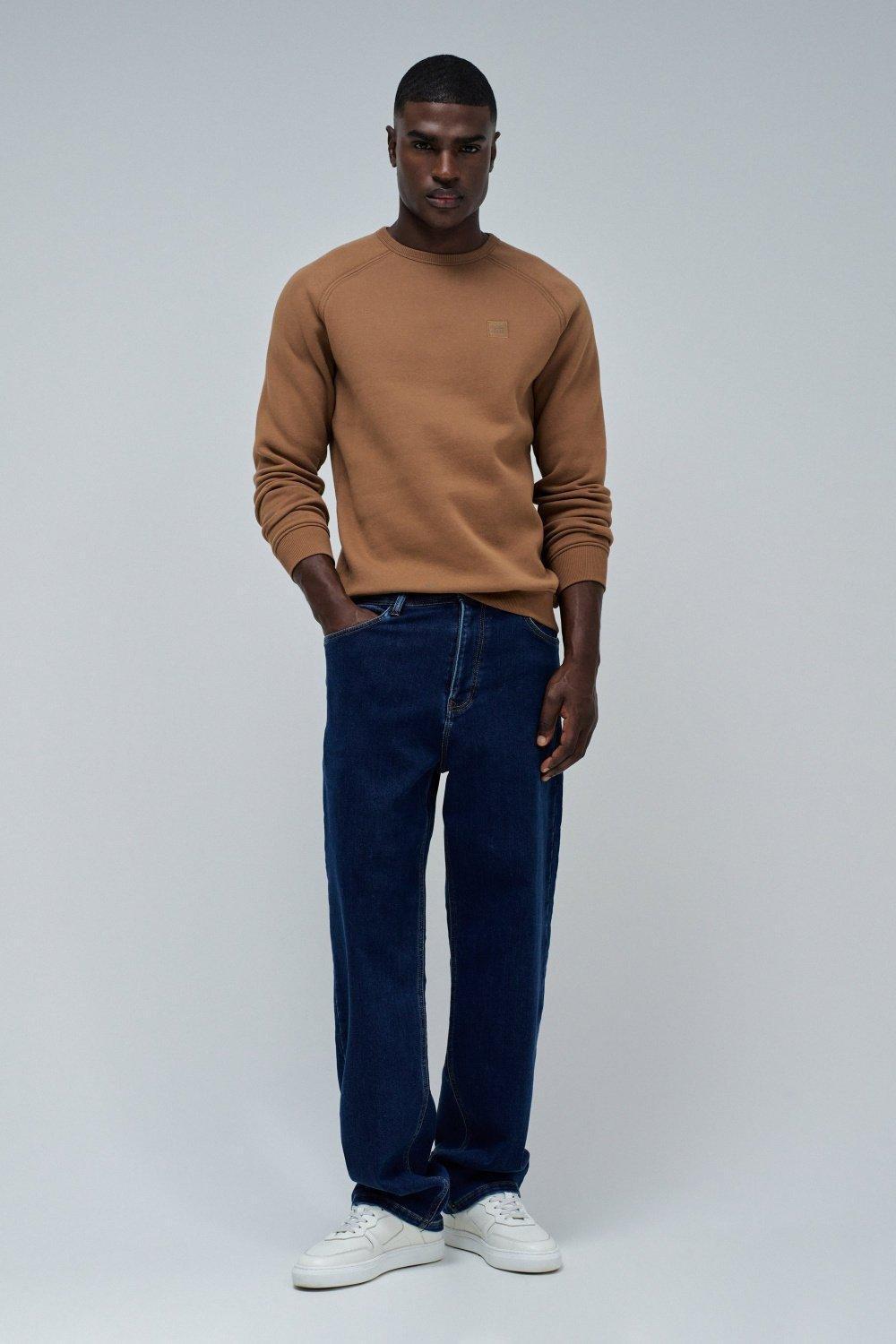 Sweatshirt With Branding, Brown, large image number 0