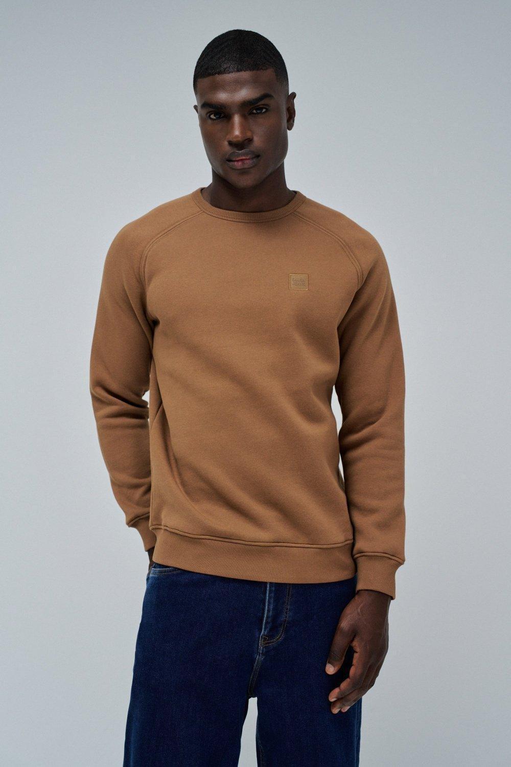 Sweatshirt With Branding, Brown, medium