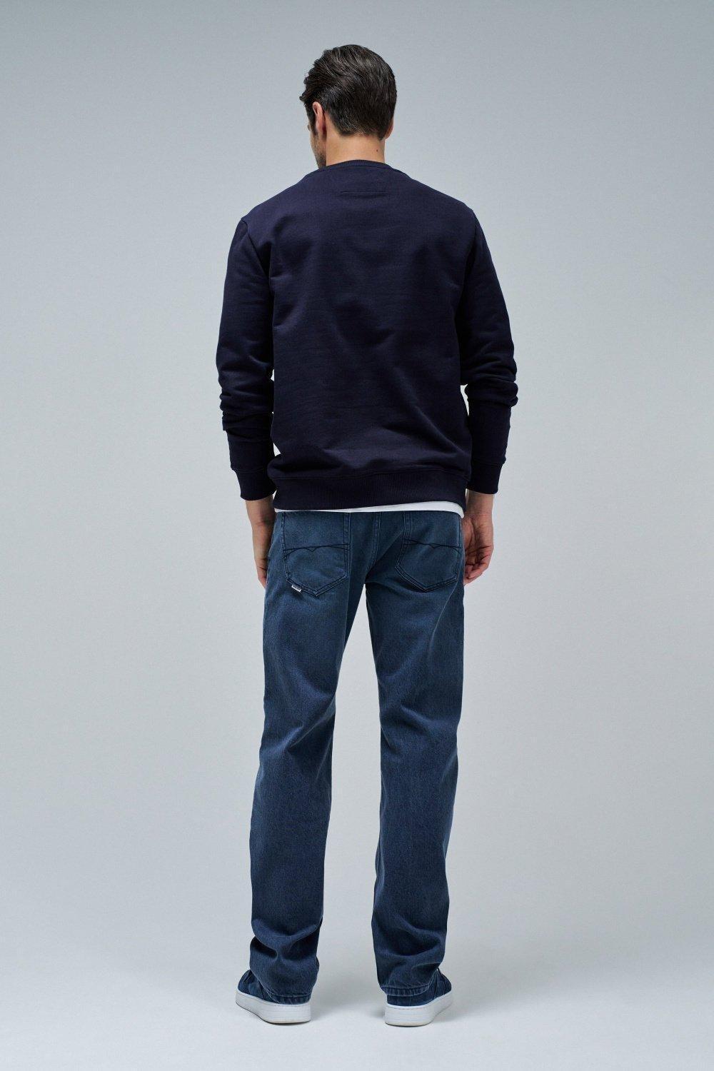 Sweatshirt With Branding , Navy, large image number 3