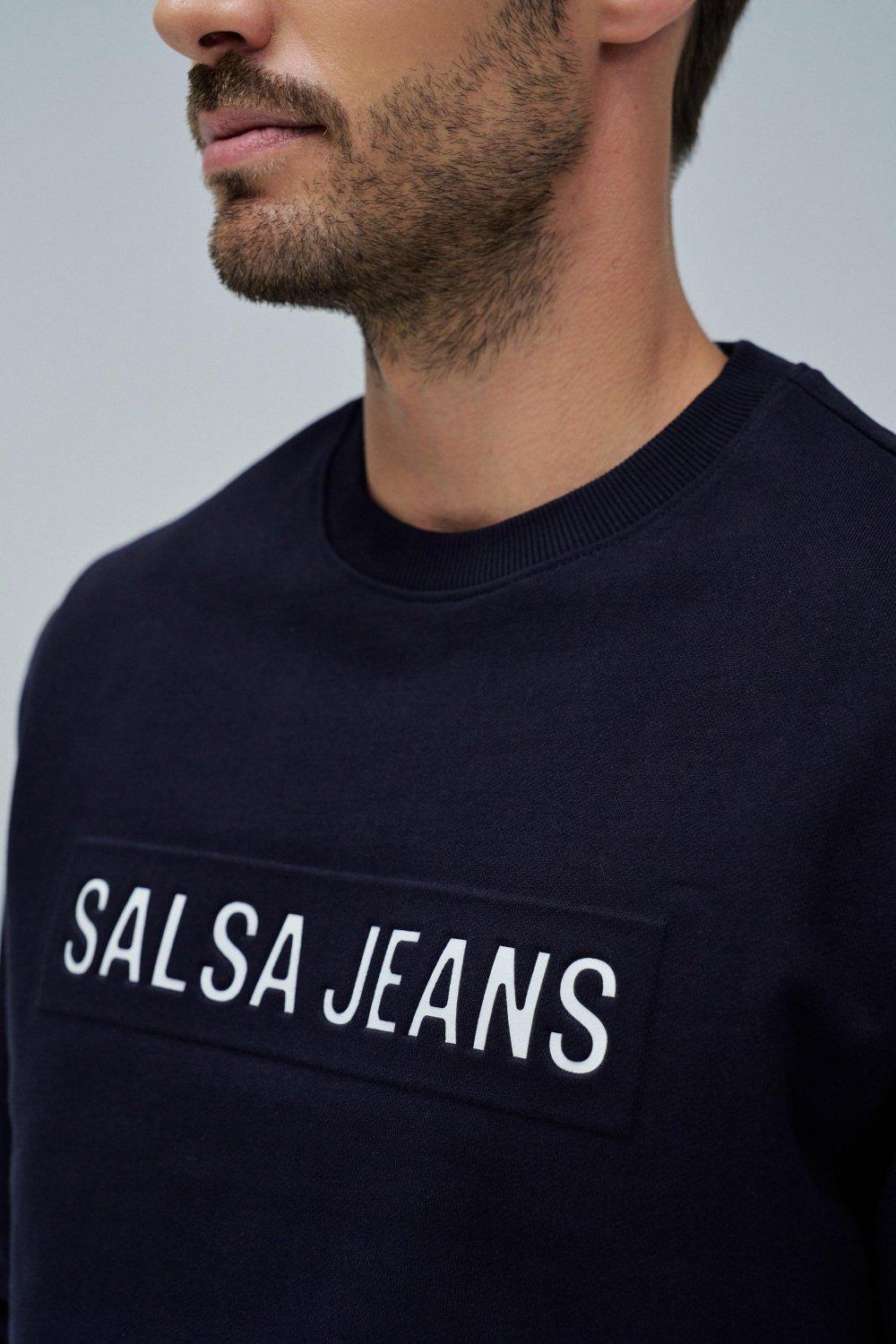 Sweatshirt With Branding , Navy, large image number 4