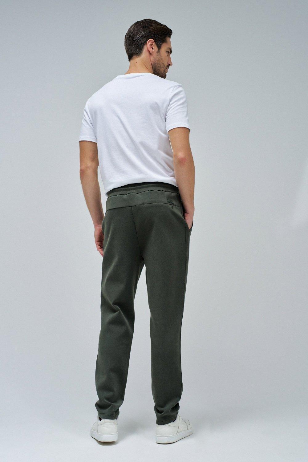 Scuba Interlock Joggers Mix Materials, Green, large image number 3