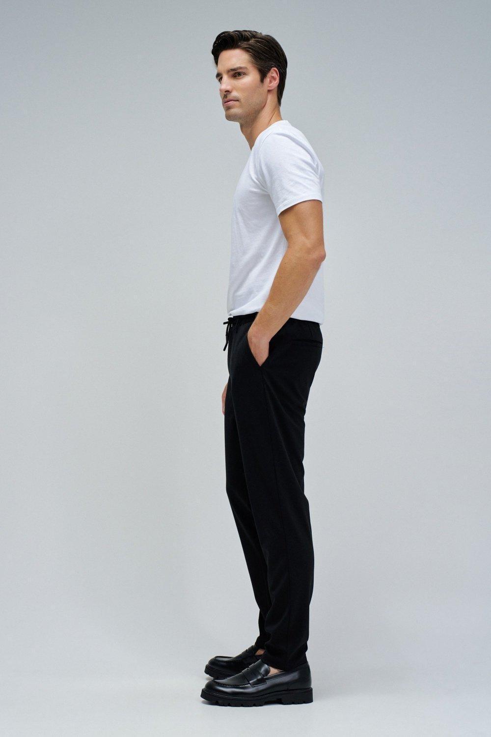 Slim Fit Joggers Trousers In Fabric, , large image number 2