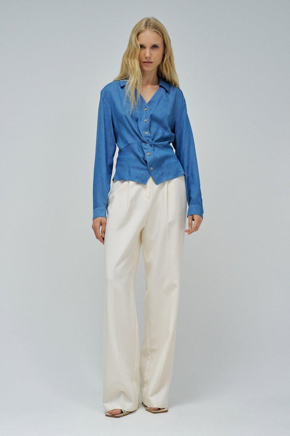 Lightdenim Blouse&nbsp;, Navy, medium