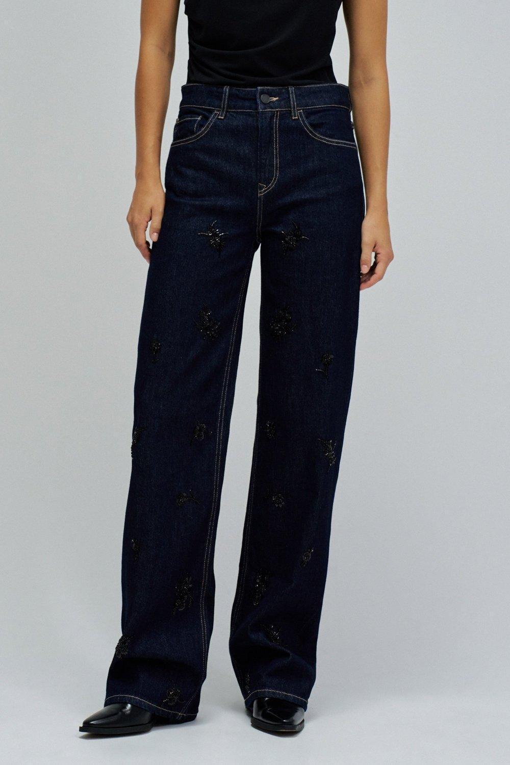 True Straight Jeans, Navy, medium