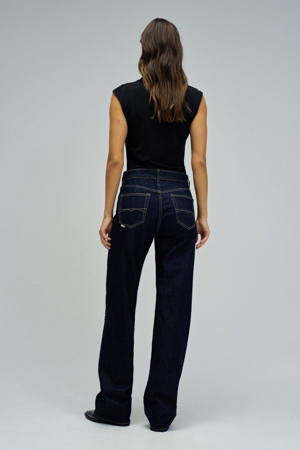 True Straight Jeans, Navy, large image number 3