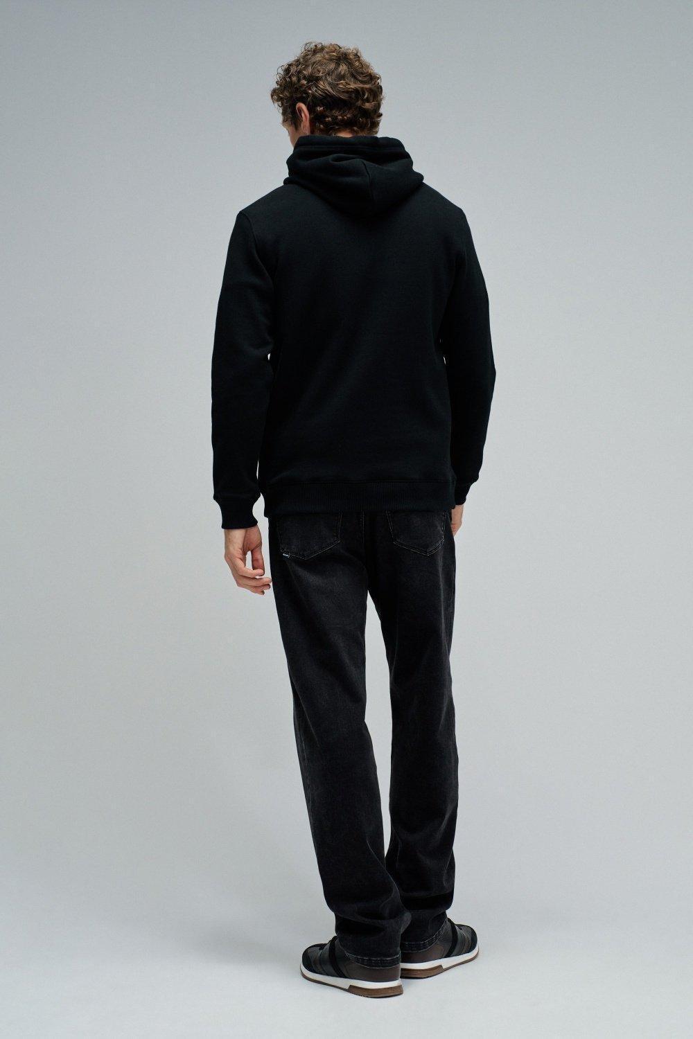 Hoodie Com Branding, Black, large image number 3