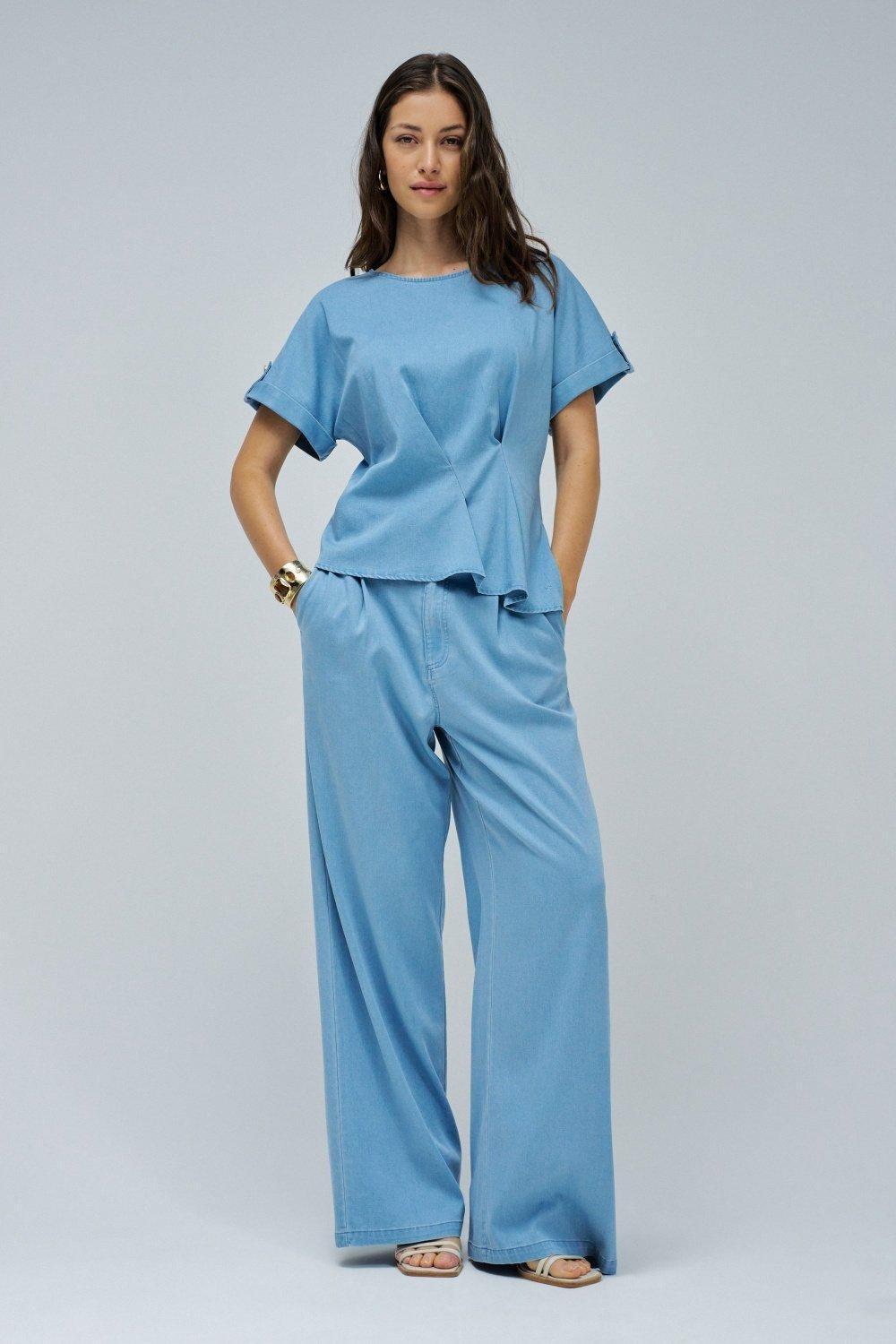 Light denim Blouse, Blue, large image number 1