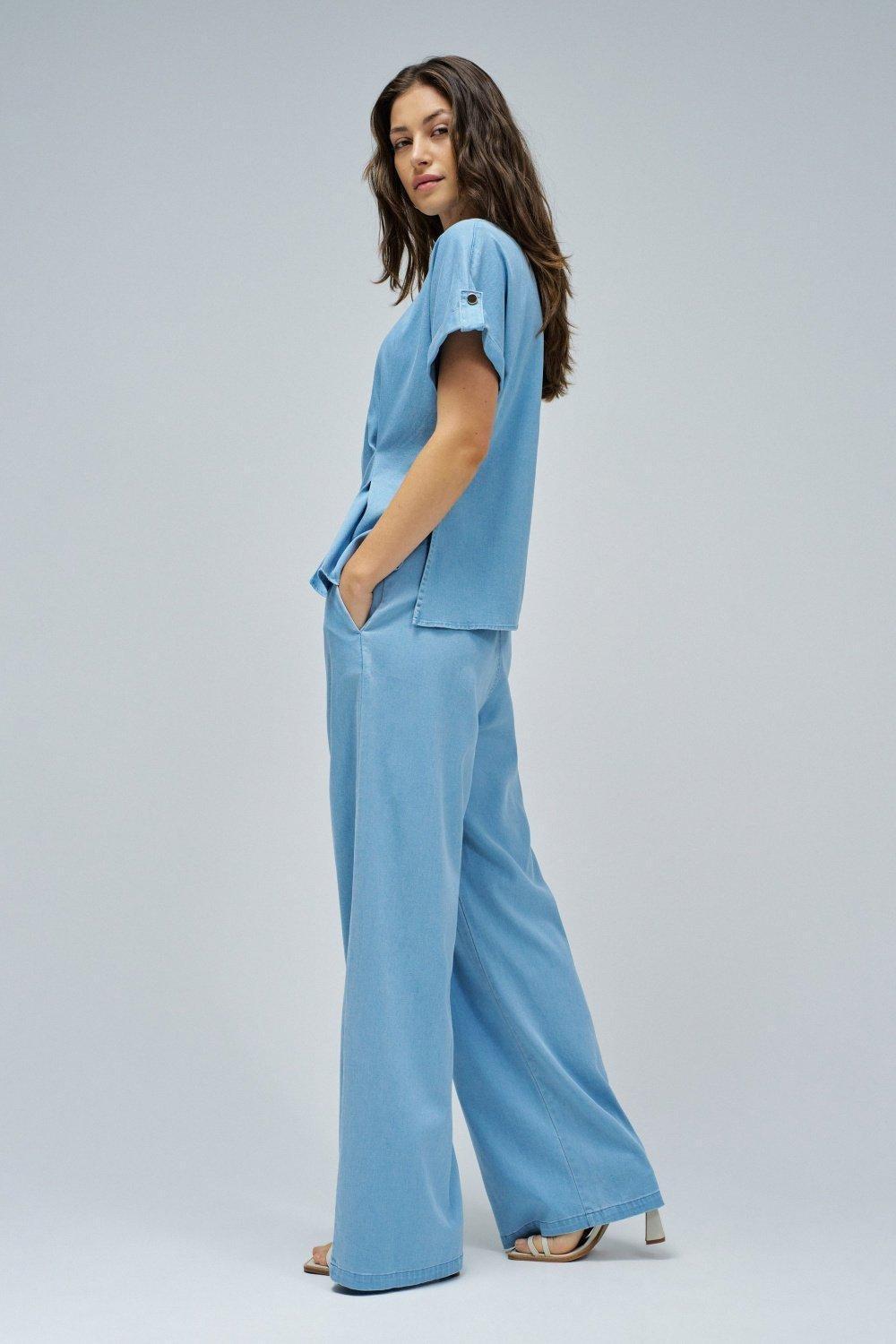 Light denim Blouse, Blue, large image number 2