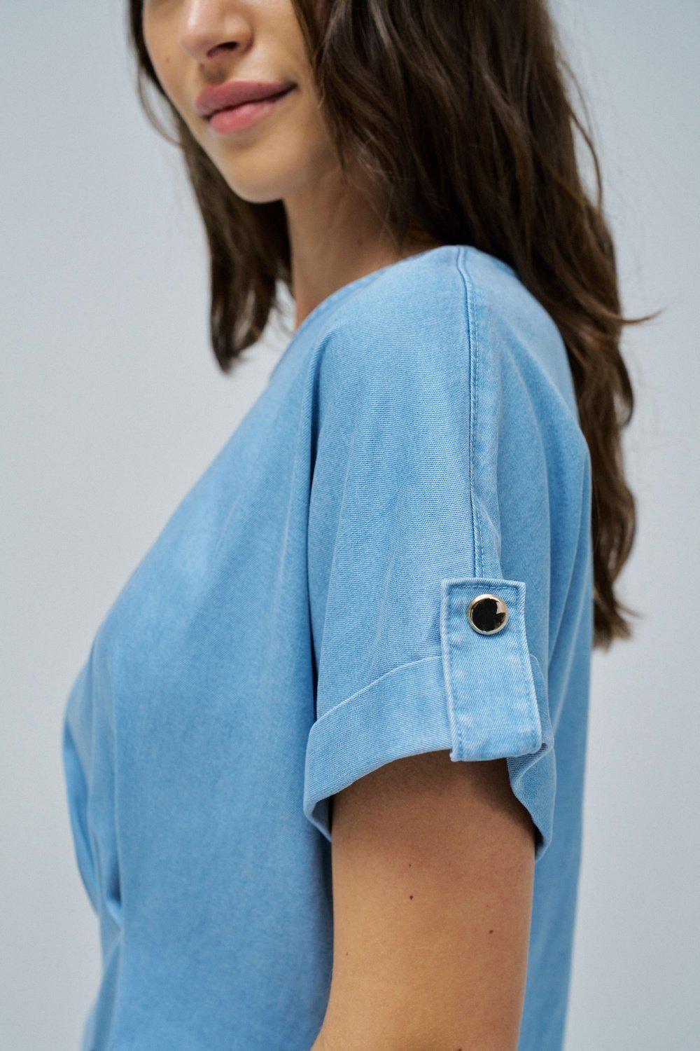 Light denim Blouse, Blue, large image number 4