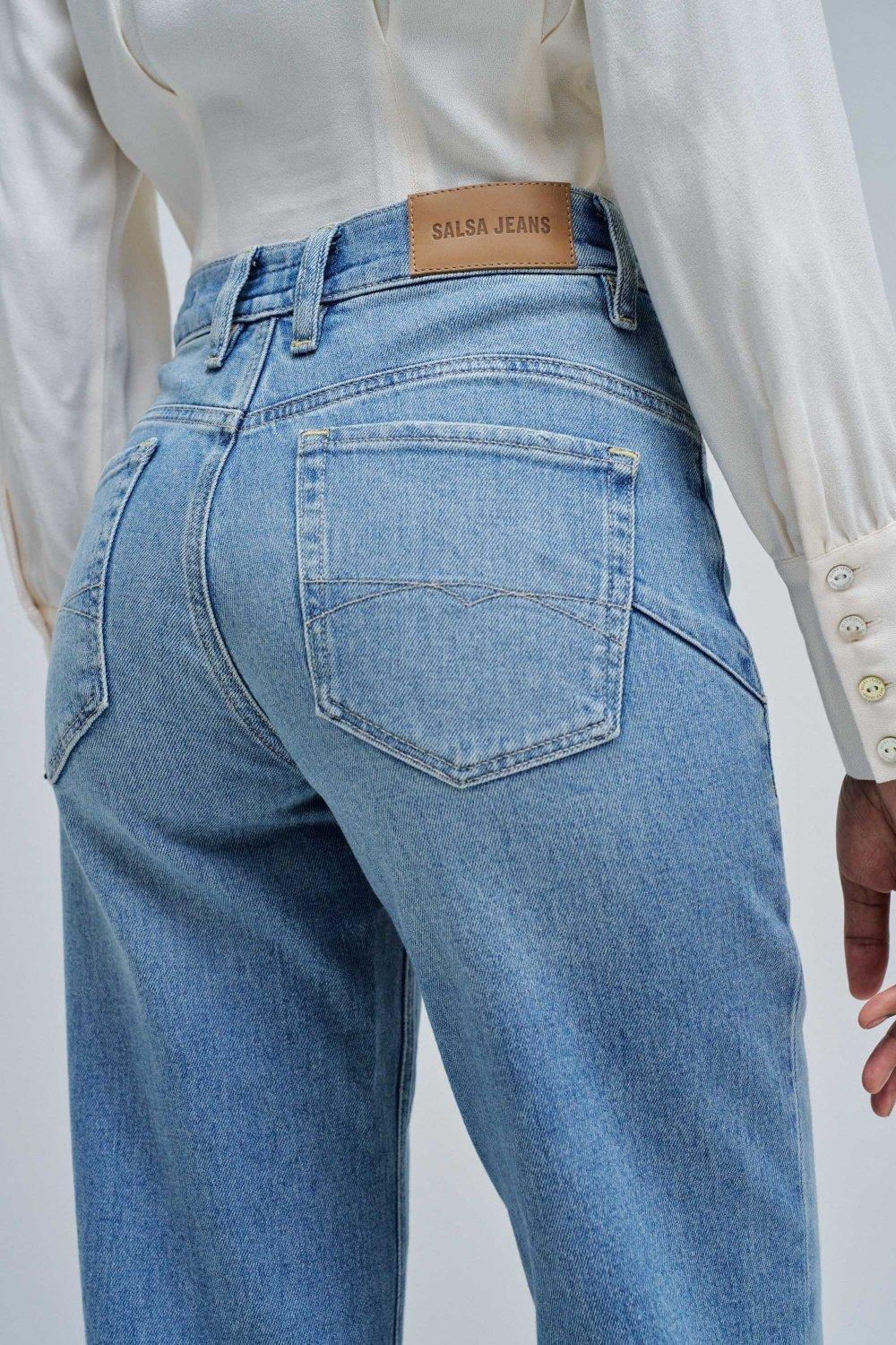 FAITH PUSH IN STRAIGHT JEANS, Blue, large image number 4