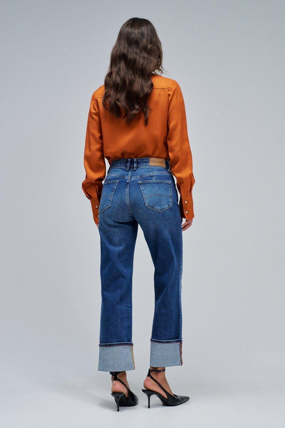 True Straight Jeans, Navy, large image number 3