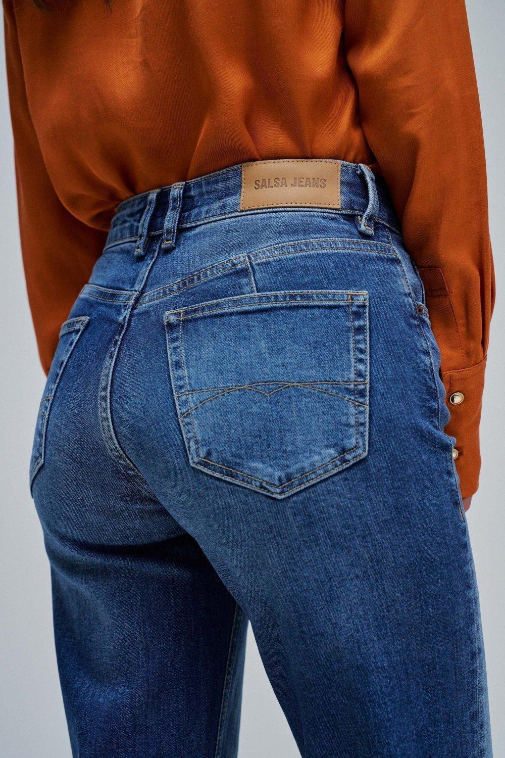 True Straight Jeans, Navy, large image number 4