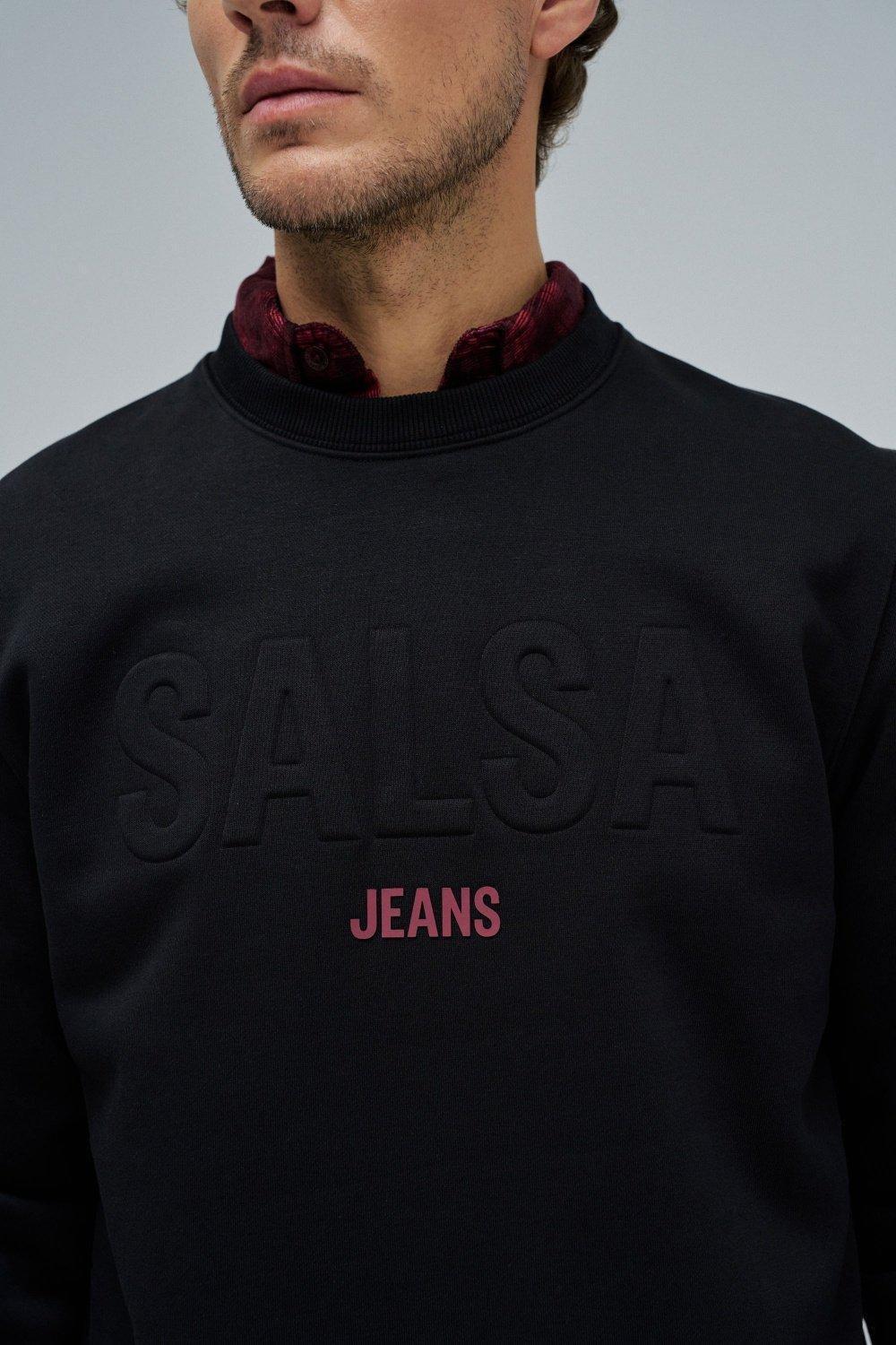 Sweatshirt With Branding, Black, large image number 4
