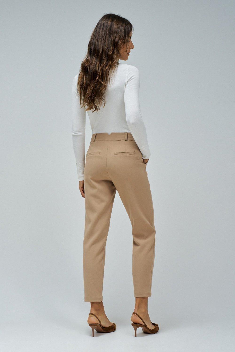 Slim Fit Chino Trousers, Brown, large image number 3