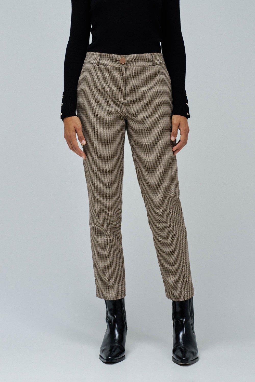 Slim Fit Chino Trousers, Brown, medium