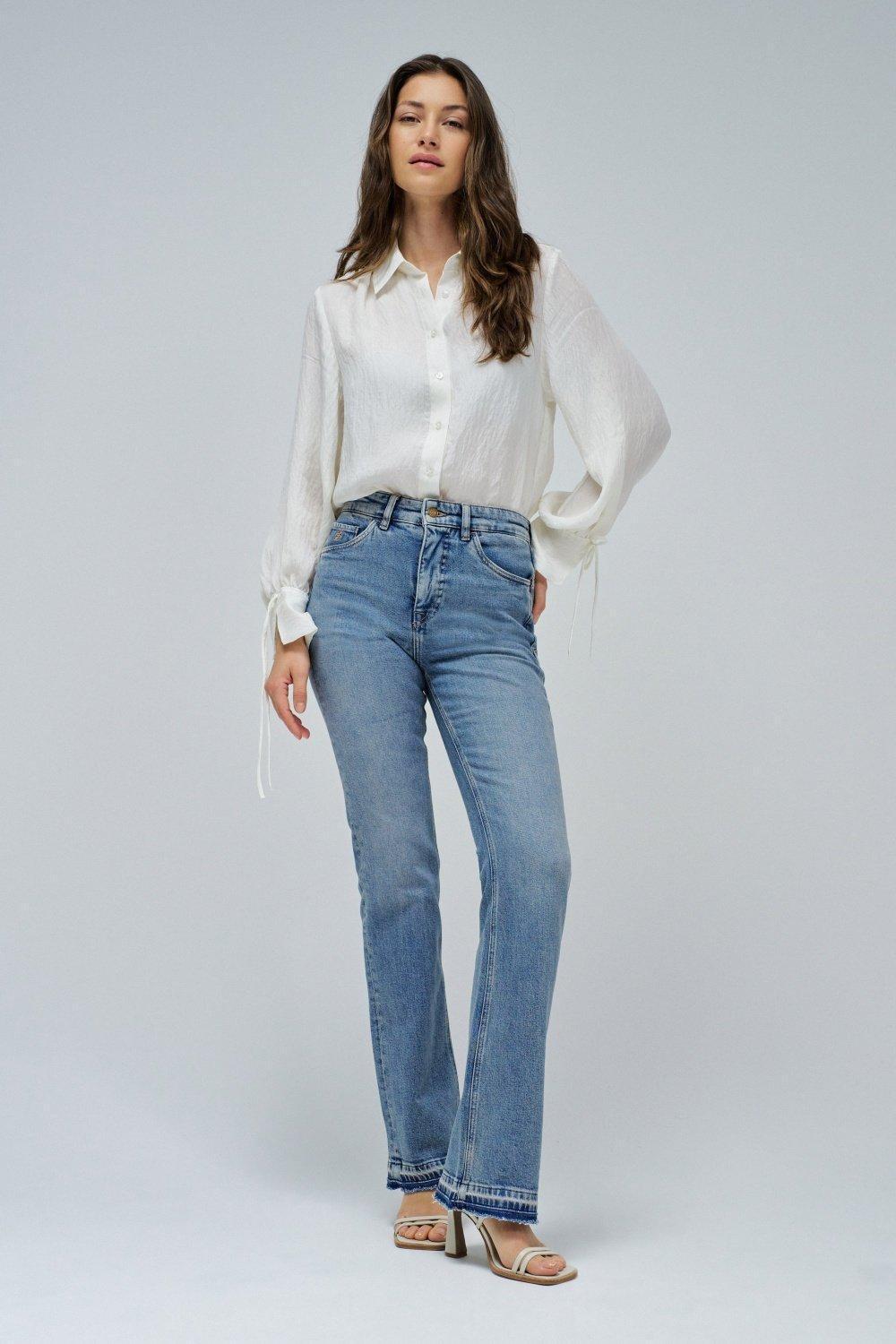 Faith Push In Bootcut Jeans&nbsp;, Navy, medium