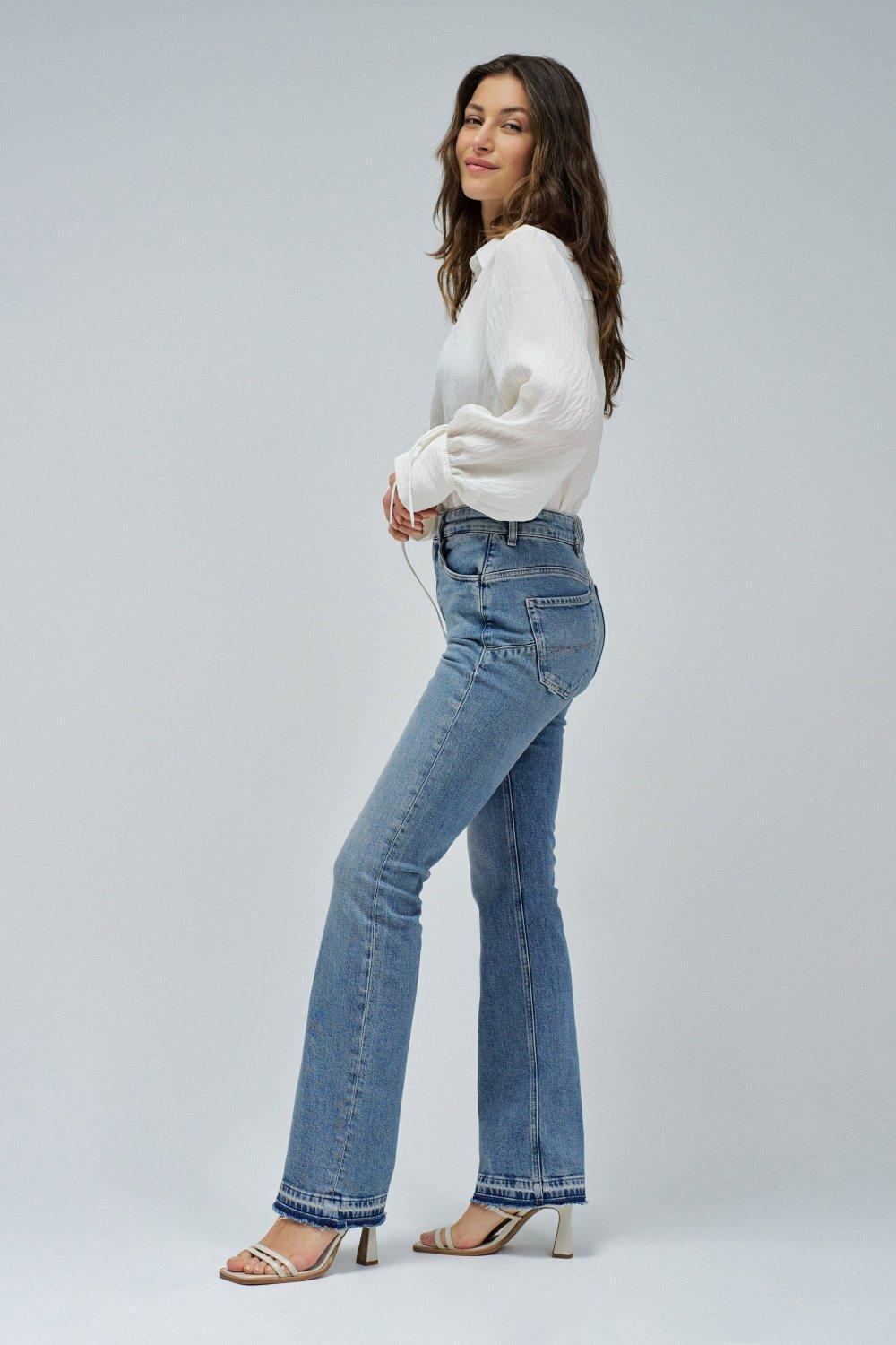 Faith Push In Bootcut Jeans&nbsp;, Navy, medium