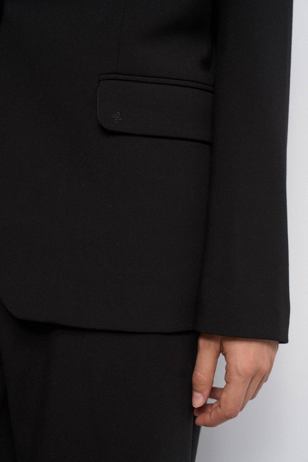 Fitted Blazer With Check Pattern, , large image number 4