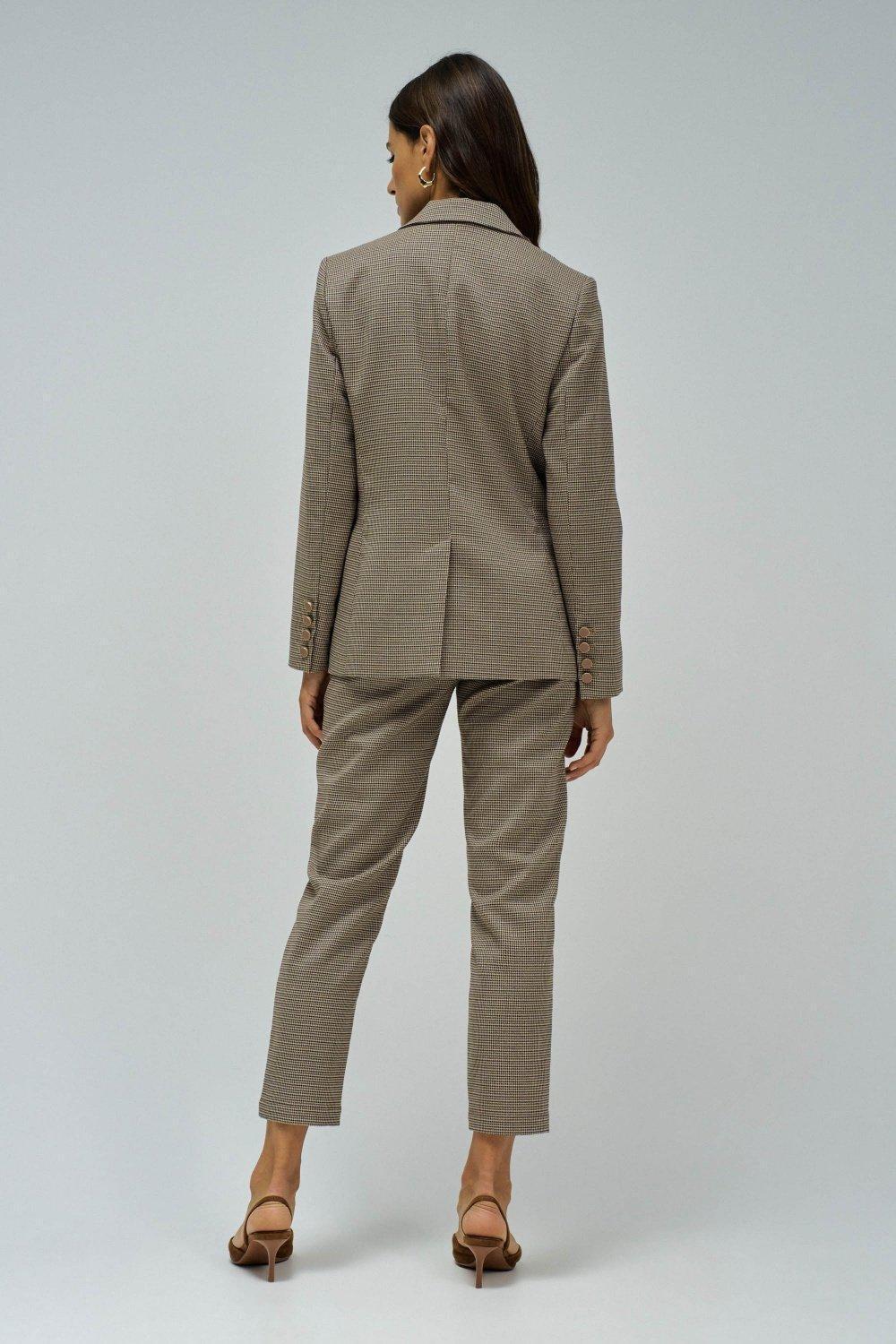 Fitted Blazer With Check Pattern, , large image number 3