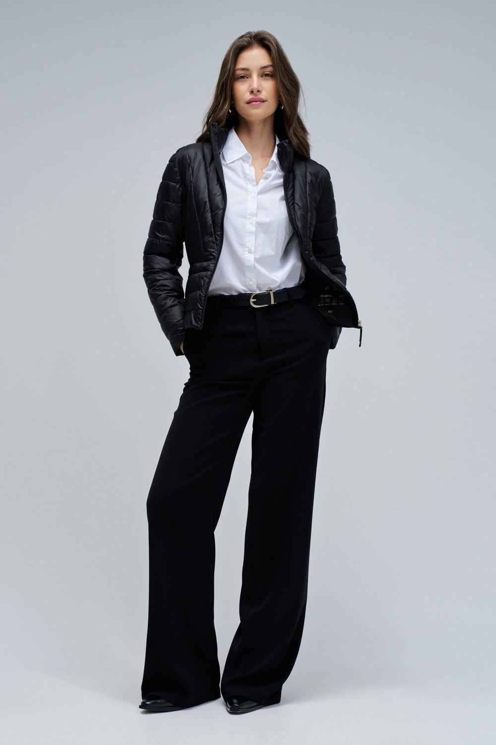 V1 Short Quilted Jacket Jackie , Black, medium