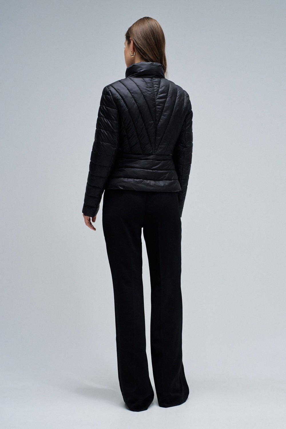 V1 Short Quilted Jacket Jackie , Black, large image number 3