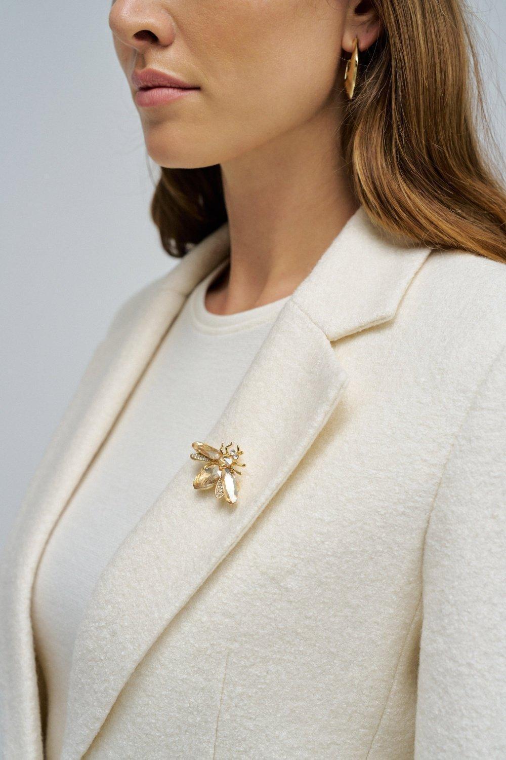 Textured Wool Blazer, Beige, large image number 4