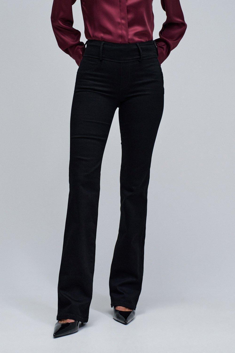 Secret Silhouette Push In Bootcut Jeans, Black, large image number 0