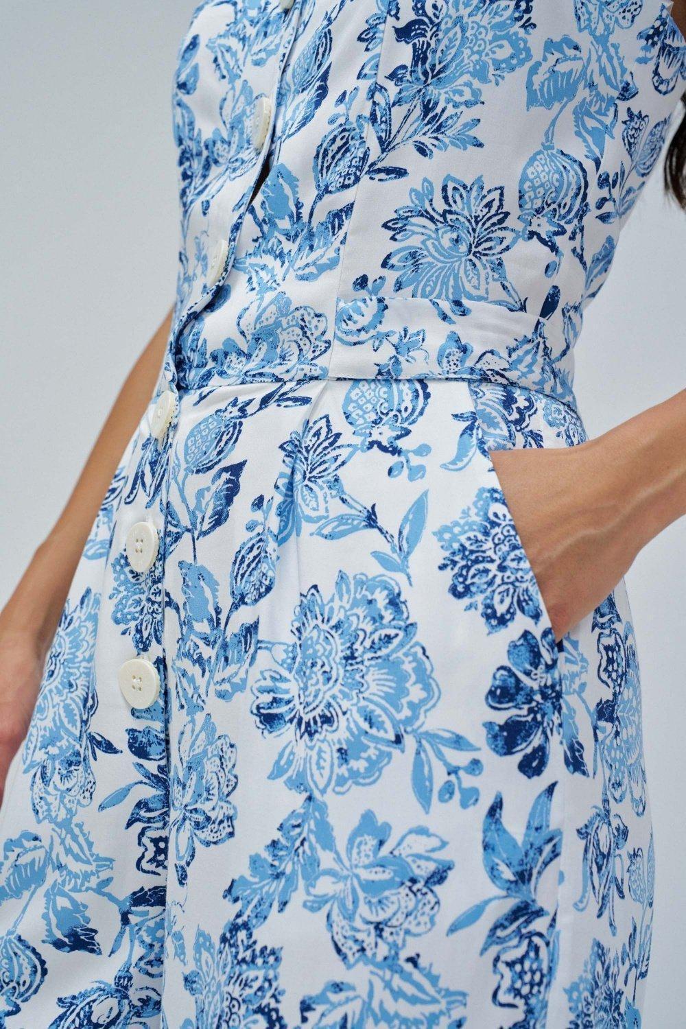 Floral Print Jumpsuit, , large image number 4