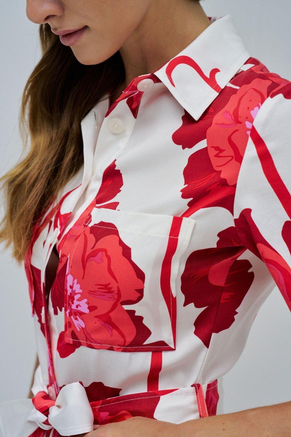 Floral Print Jumpsuit , Pearl, large image number 4