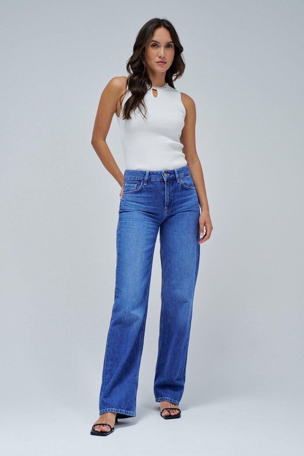 Ribbed Top With Sparkles, Pearl, medium