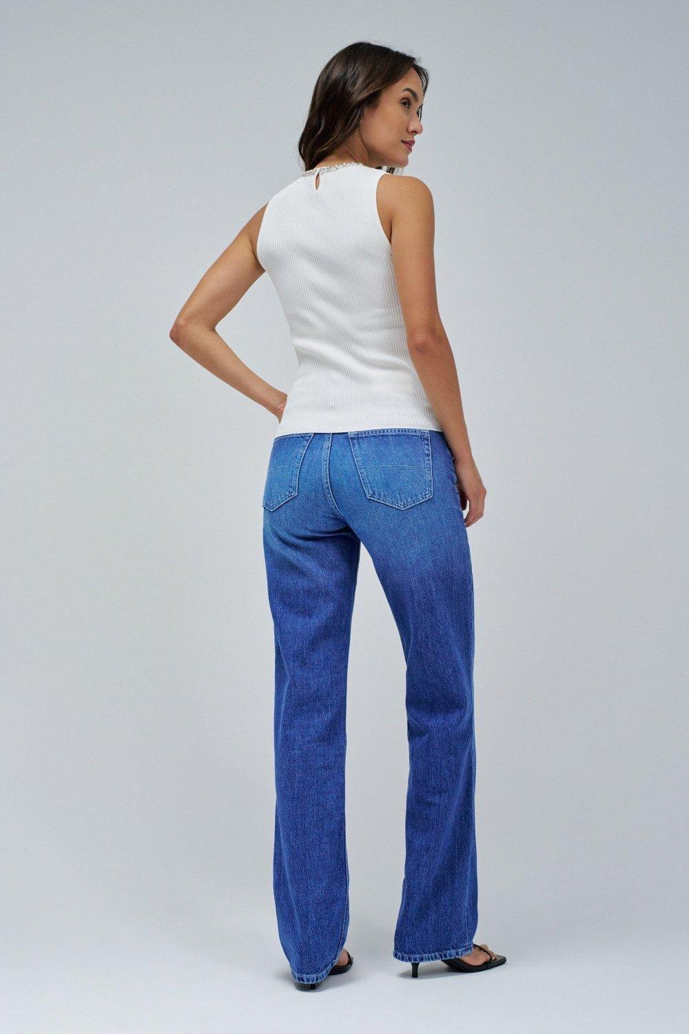 Ribbed Top With Sparkles, Pearl, large image number 3