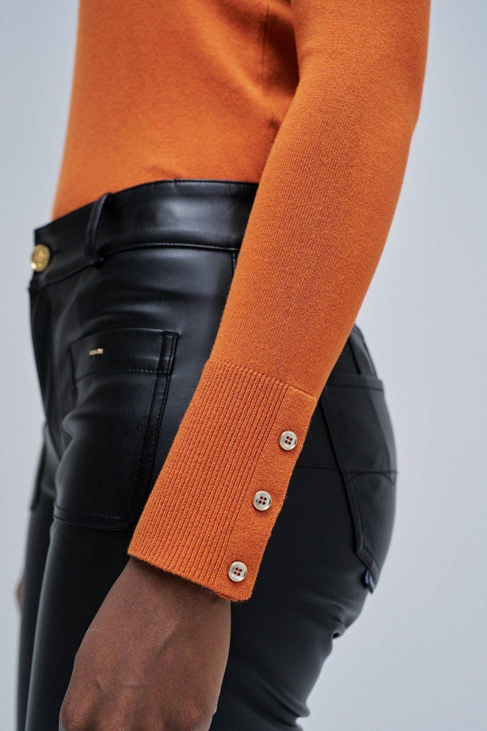 Orange Basic Long Sleeve, , large image number 4
