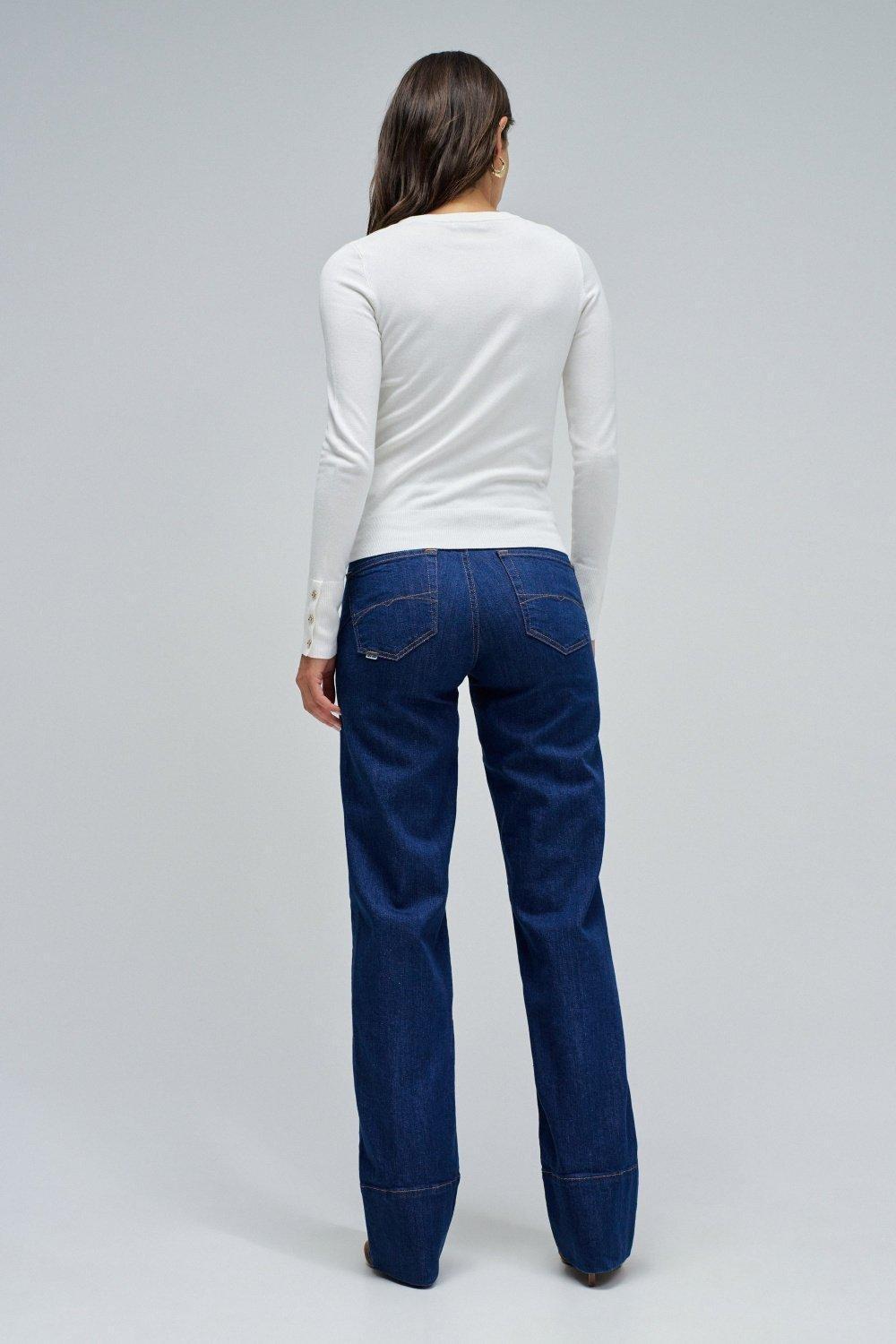 Basic Knit Sweaters, Pearl, large image number 3