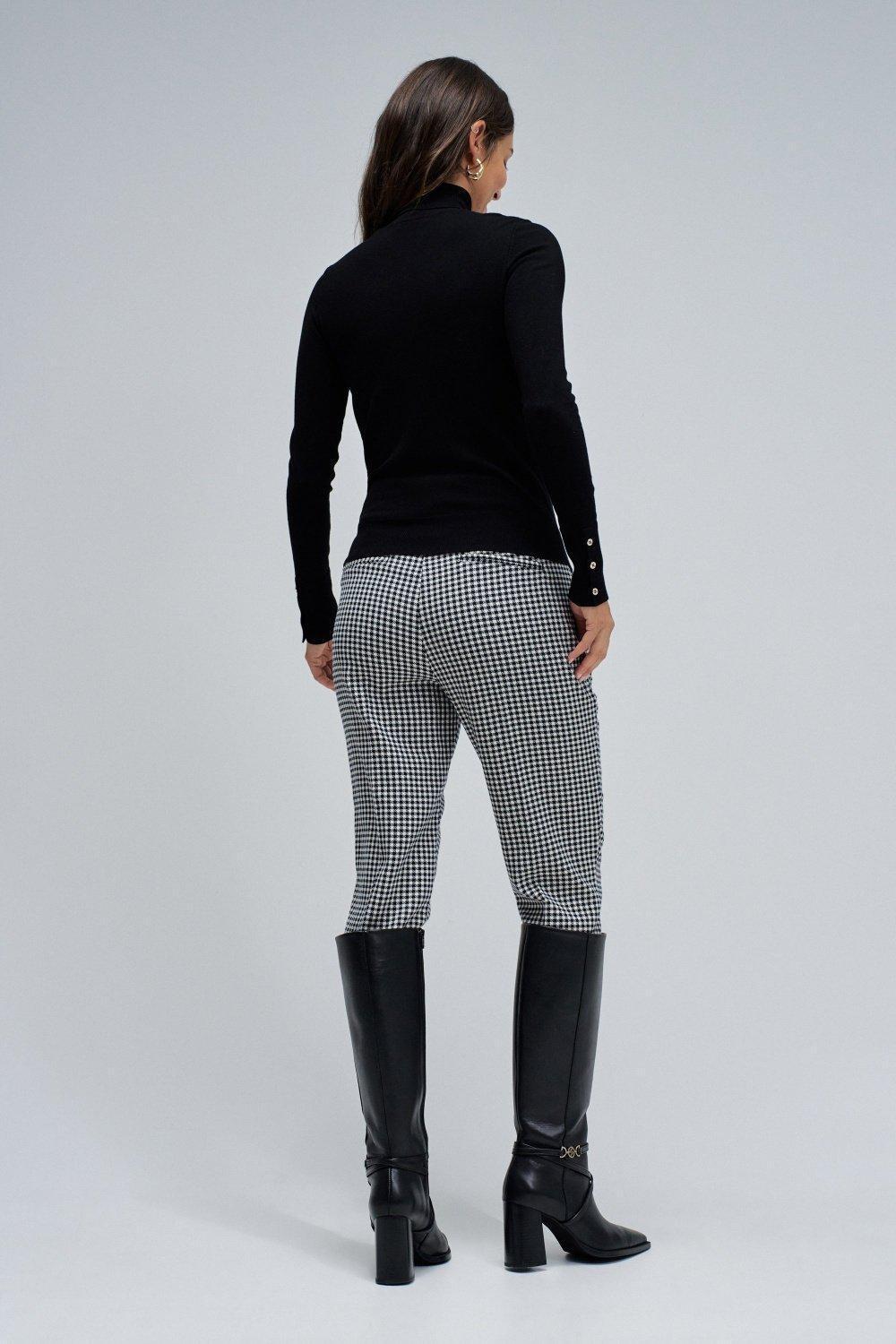 High Neck Sweater&nbsp;, Black, large image number 3