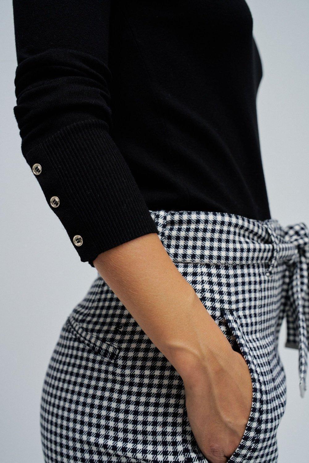 High Neck Sweater&nbsp;, Black, large image number 4