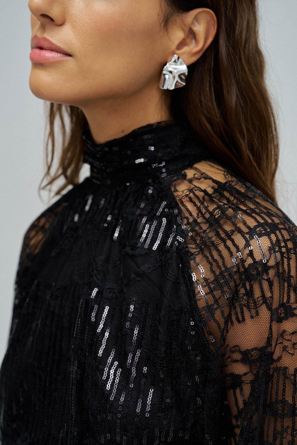 Sequin Top, Black, large image number 4