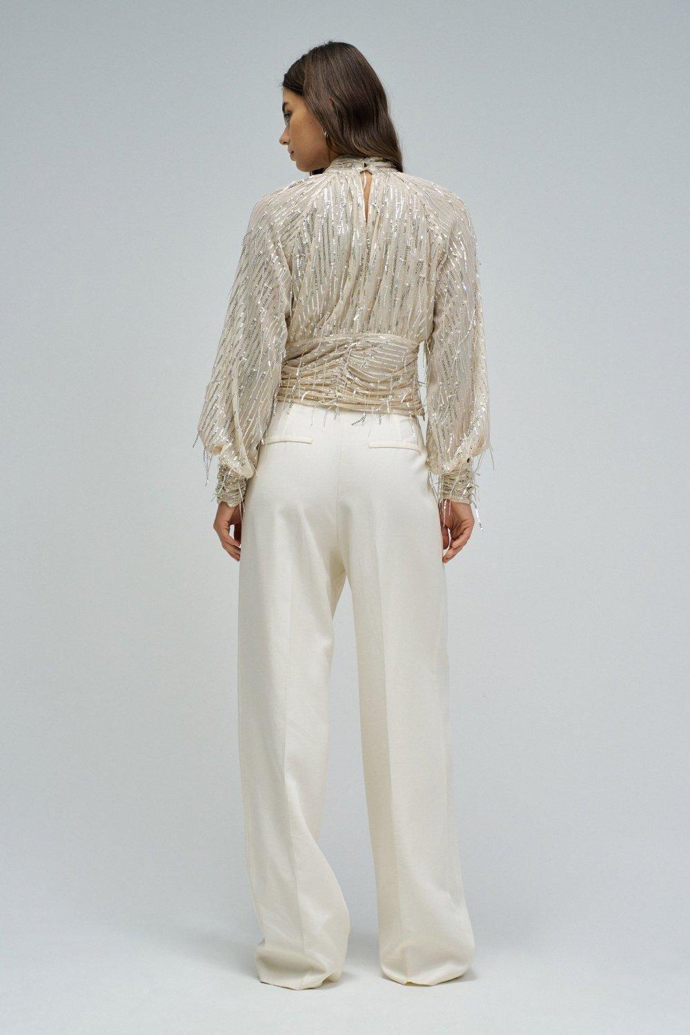 Sequin Top, Beige, large image number 3