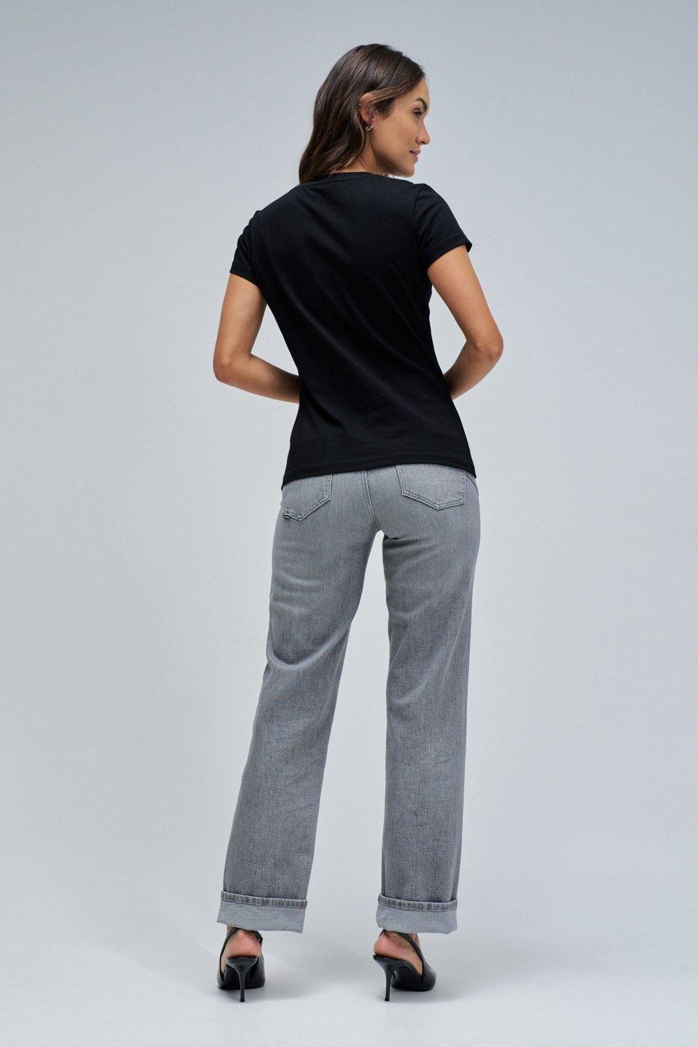 T-Shirt With Branding, Black, large image number 3