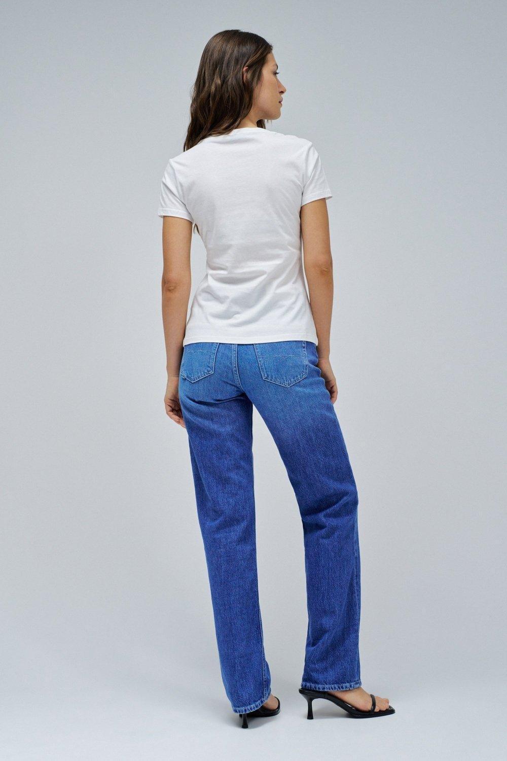 White T-Shirt With Lace, Pearl, large image number 3