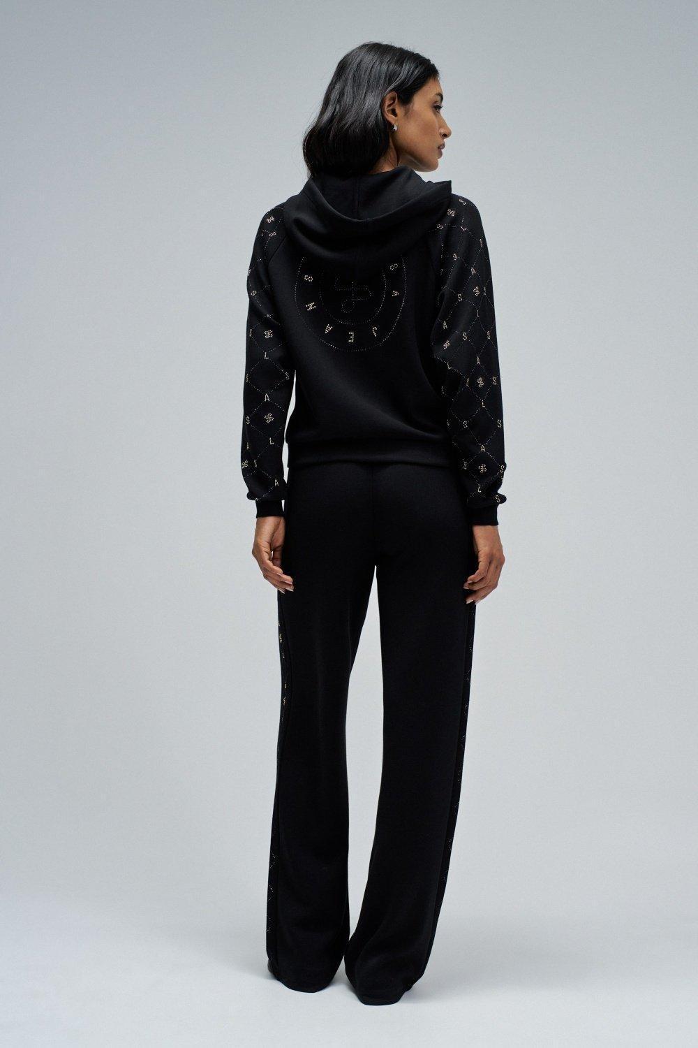 Hoodie With Zip, Black, large image number 3