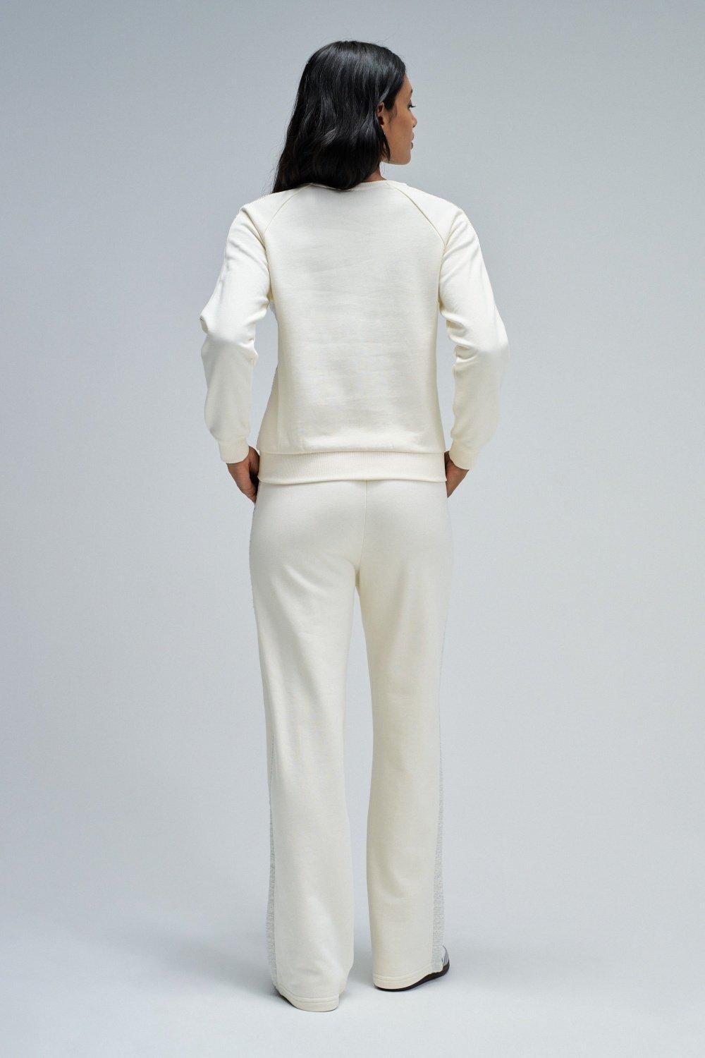 Sweatshirt In Tweed, Pearl, large image number 3