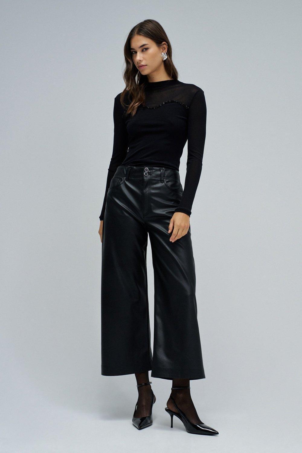Tulle Sweater, Black, medium