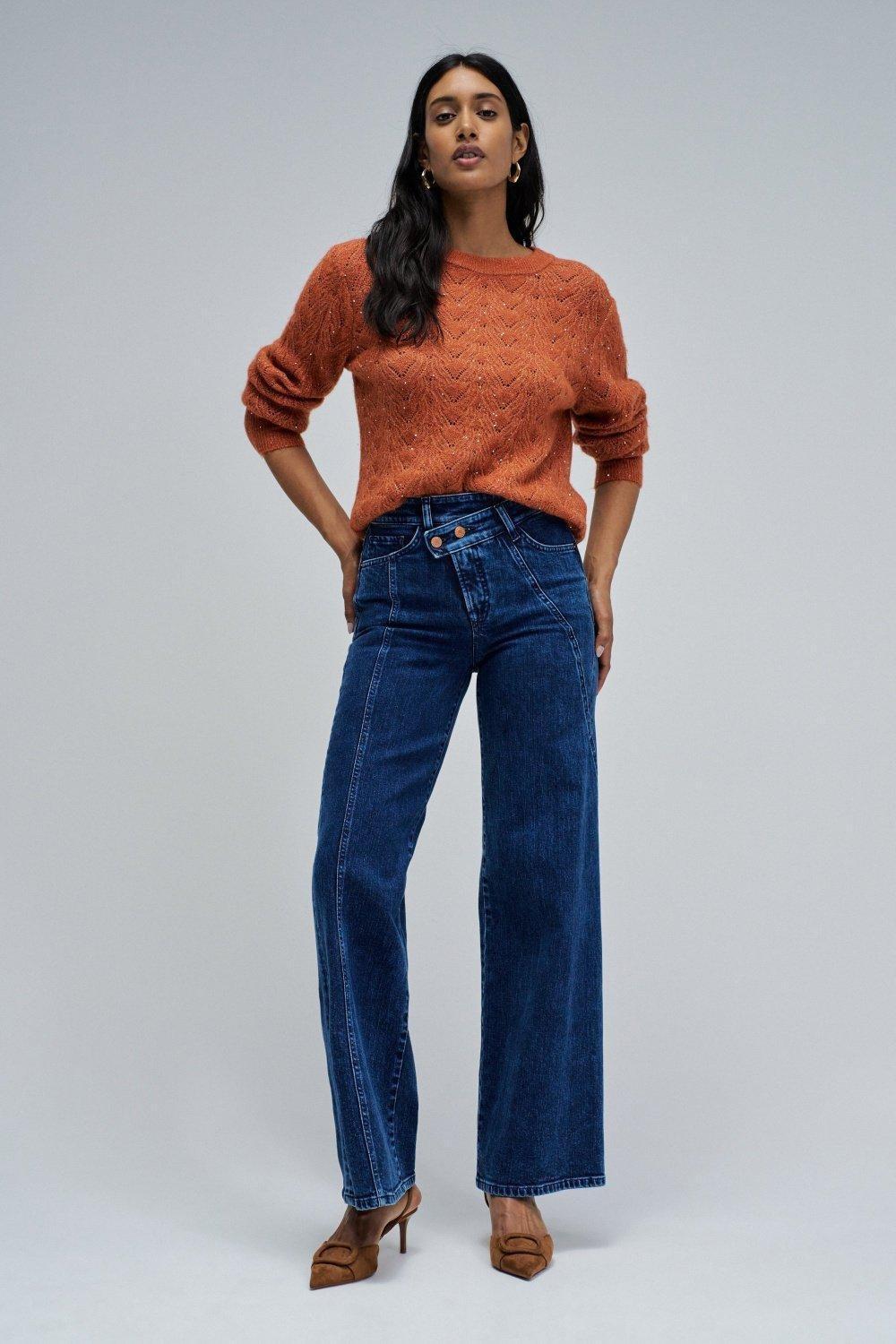 Wool And Mohair Jumper, Orange, medium