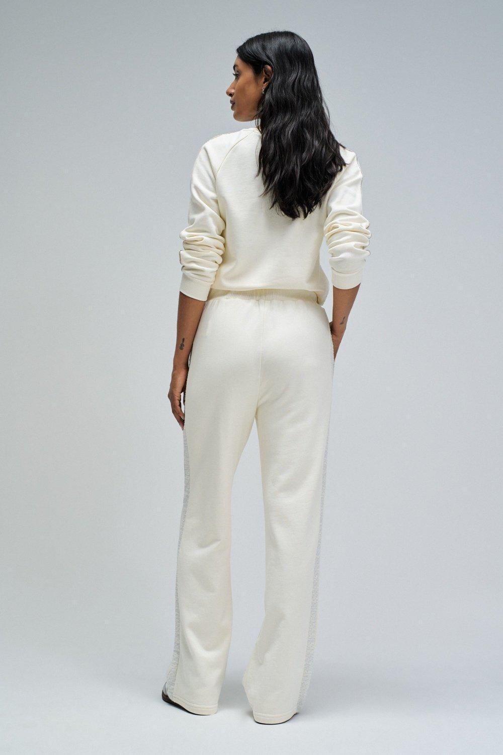 Joggers With Straight Leg Trousers, Pearl, large image number 3