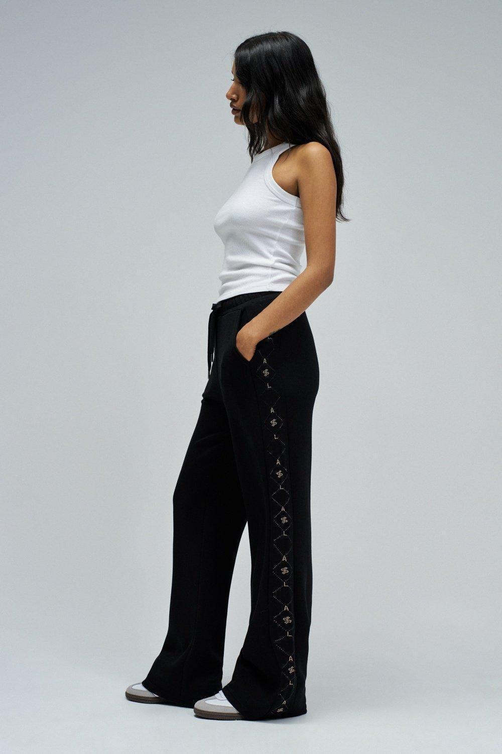 Joggers With Straight Leg Trousers, Black, medium