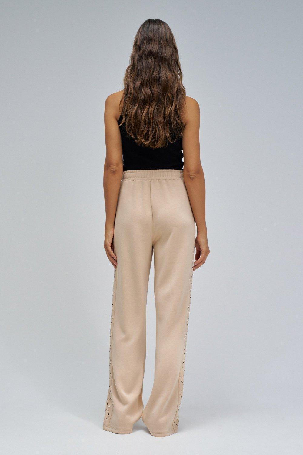 Joggers With Straight Leg Trousers, Beige, large image number 3