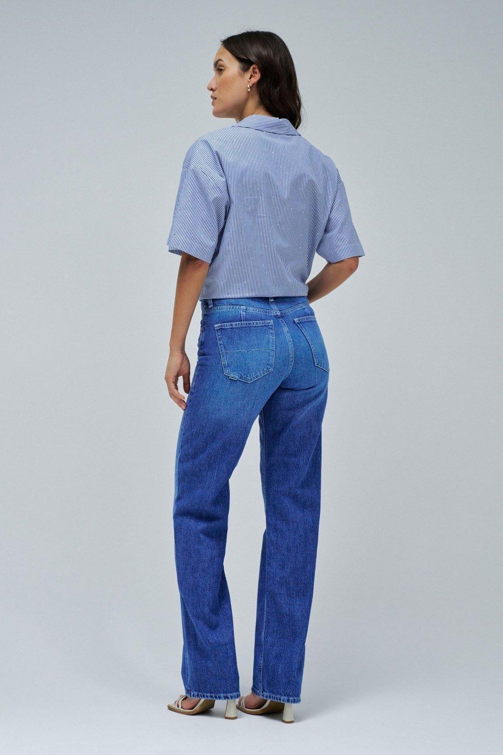 Shirt In Lightdenim With Bow At The Hem&nbsp;, Blue, large image number 3