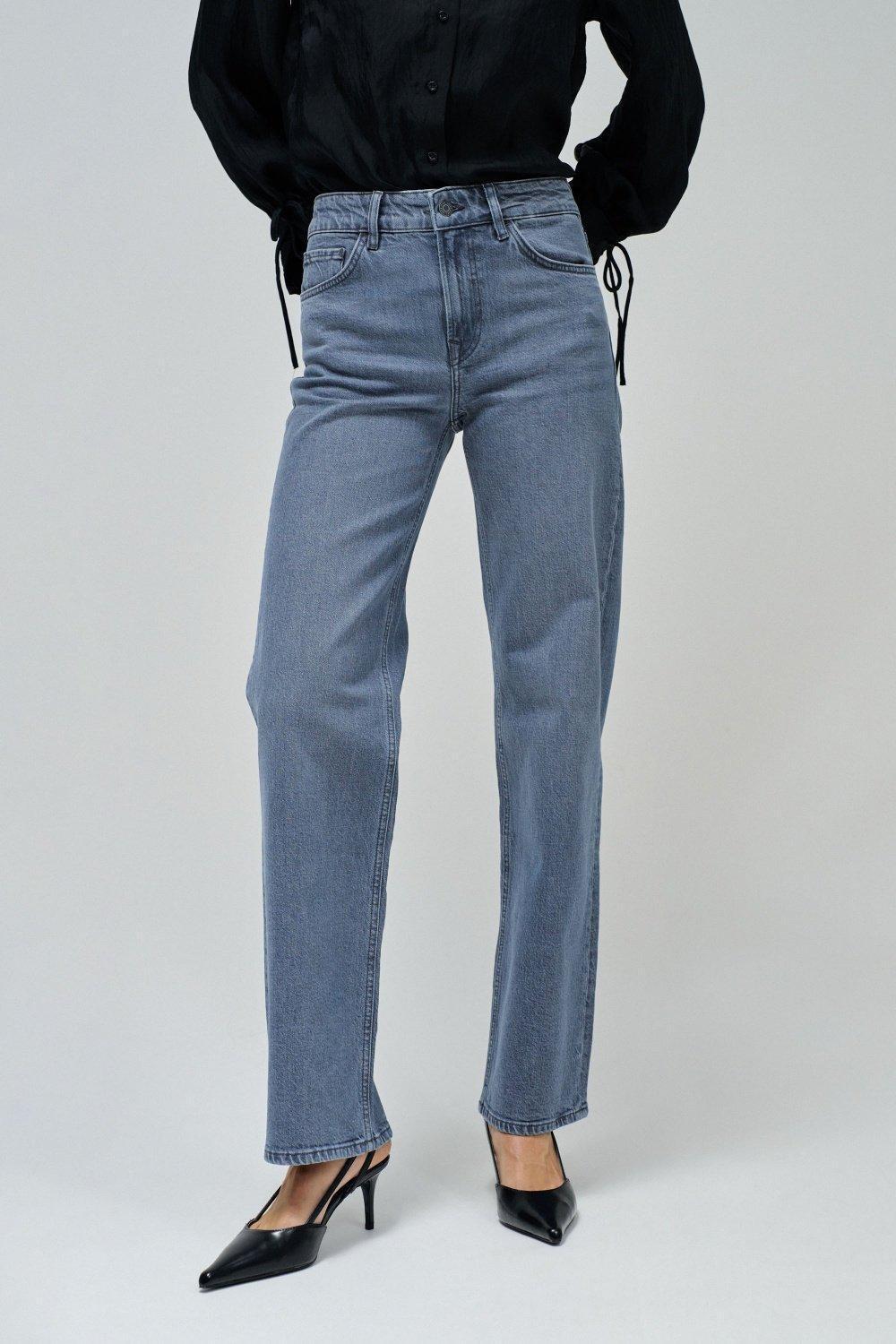 True Straight Jeans, Grey, medium