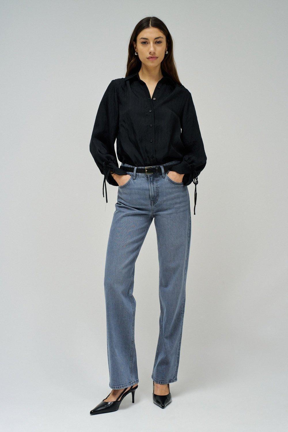 True Straight Jeans, Grey, medium